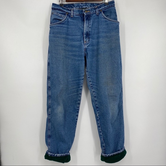wrangler rugged wear fleece lined jeans